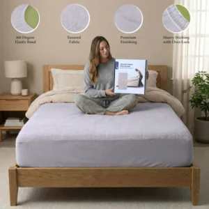 Terry Mattress Protector Cover - Gray